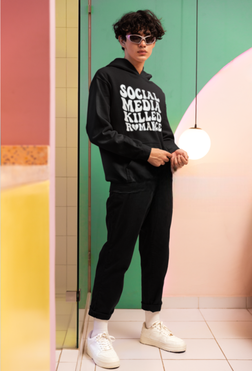 Social Media Killed Romance Hoodie