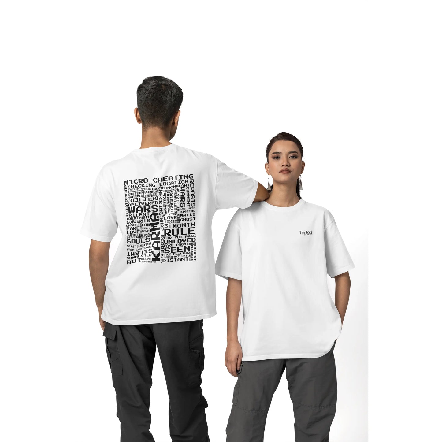 "DISCONNECTED LOVE" OVERSIZED TEE