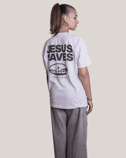 "JESUS SAVES" TEE