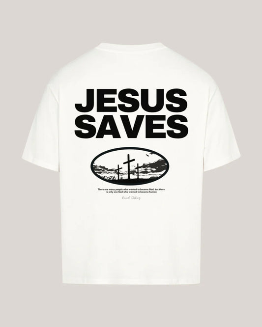 "JESUS SAVES" TEE