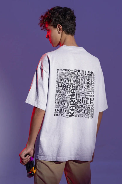 "DISCONNECTED LOVE" OVERSIZED TEE